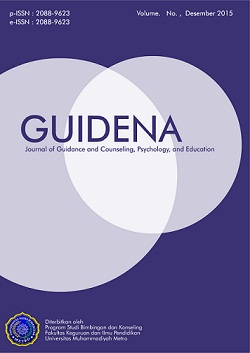 GUIDENA: Jurnal Ilmu Pendidikan, Psikologi, Bimbingan dan Konseling GUIDENA: Journal of Education, Psychology, Guidance and Counseling