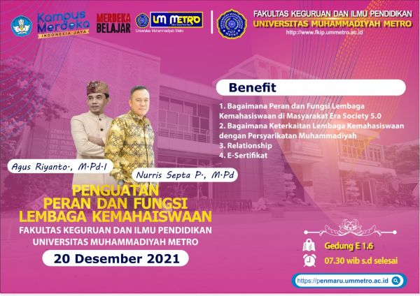 KEGIATAN WORKSHOP PERAN DAN FUNGSI LEMBAGA KEMAHASISWAAN