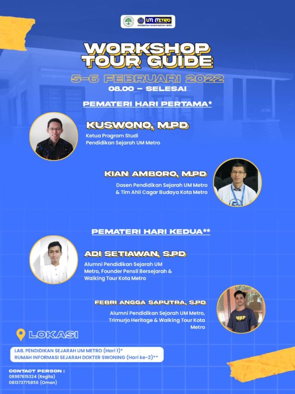 Workshop Tour Guide Pendidikan Sejarah