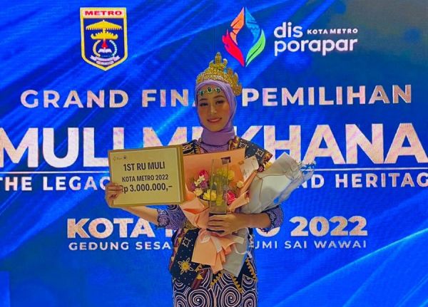 Mahasiswa PBI UM Metro Raih Gelar Runner Up 1 Muli Kota Metro 2022