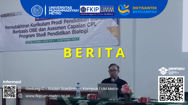 Prodi Pendidikan Biologi UM Metro Gelar In House Training, Perkuat Kurikulum dan Asesmen Berbasis OBE
