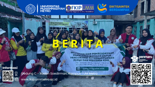 UM Metro Latih Warga Membuat Biosaka: Kurangi Ketergantungan Pupuk dan Pestisida Kimia