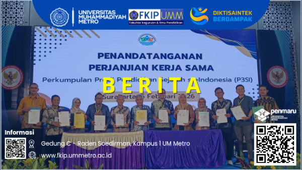 Pendidikan Sejarah UM Metro Perkuat Kerjasama dengan P3SI di Berbagai Bidang
