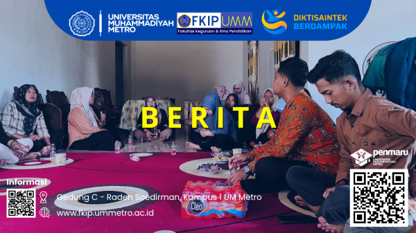 TIM PPK ORMAWA HIMADIKMI FKIP UM METRO LAKUKAN KOORDINASI AWAL PROGRAM SMART VILLAGE REJOAGUNG BERSAMA PEMERINTAH DESA DAN MITRA MASYARAKAT