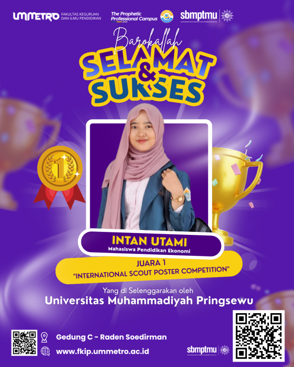Tampil Beda! Mahasiswa Pendidikan Ekonomi FKIP UM Metro Juara Kategori Internasional