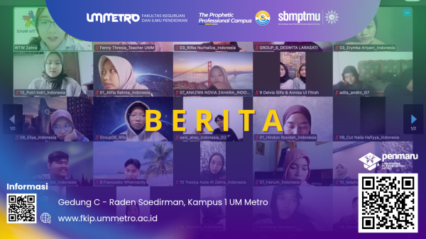 Mahasiswa Pendidikan Bahasa Inggris UM Metro Ikuti Online International Exchange Program Bersama With The World Japan