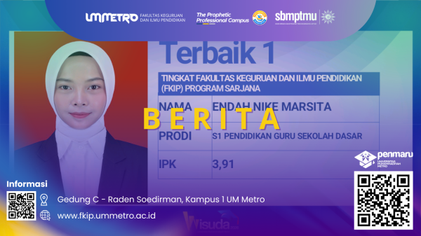 Raih IPK 3,91, Wisudawan FKIP UM Metro Bebas UKT S2
