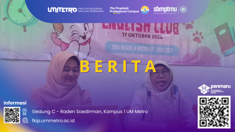 Dosen Pendidikan Bahasa Inggris UM Metro Berikan Pelatihan dalam LDKS dan Diklat Ekstrakurikuler Gabungan di SMA Negeri 4 Metro